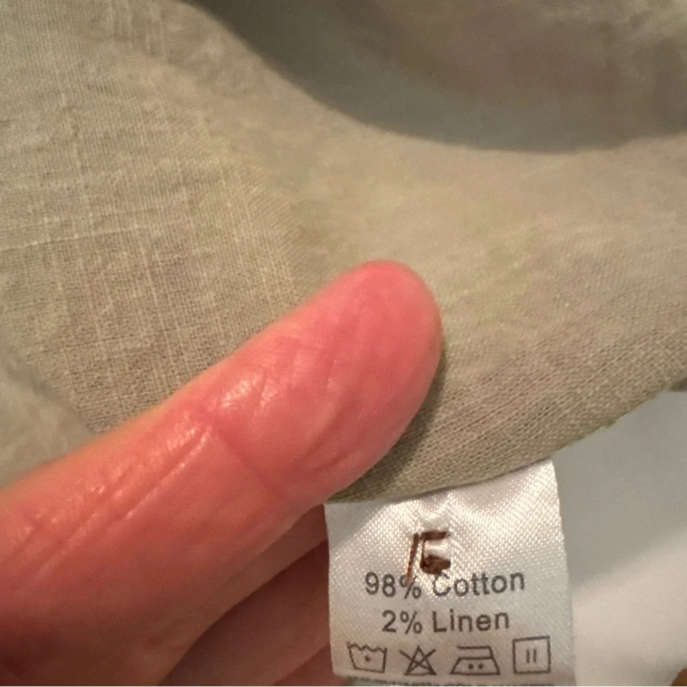 Men's Casual Button Down Shirt - Olive - Picture 9 of 12